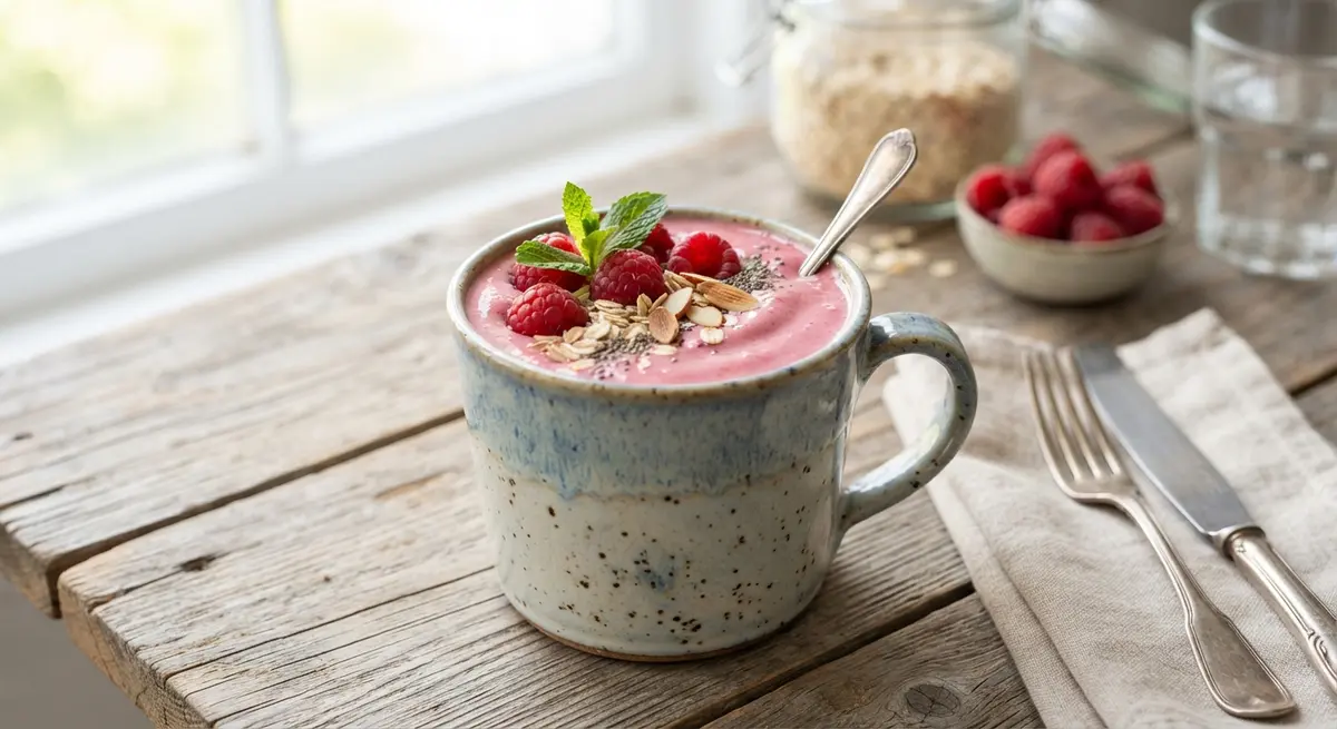 Raspberry Oat Smoothie